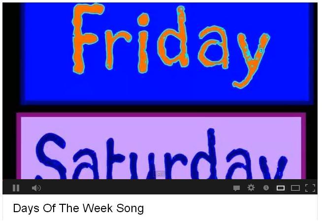 Days of the week song
